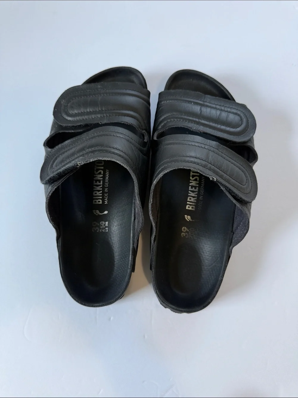 Birkenstock Black Men's Dual-Strap Slide Sandals